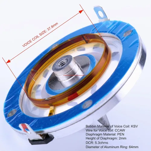 Vista 2 de Diafragma de repuesto para JBL 2408H-2, PRX 710, 712, 715, 725, 735 Series