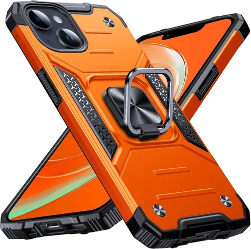 Vista 17 de Anqrp Funda resistente para iPhone 6/7/8/SE/SE2 con soporte de anillo mejorado y agarre, grado militar, a prueba de golpes, resistente y robusta