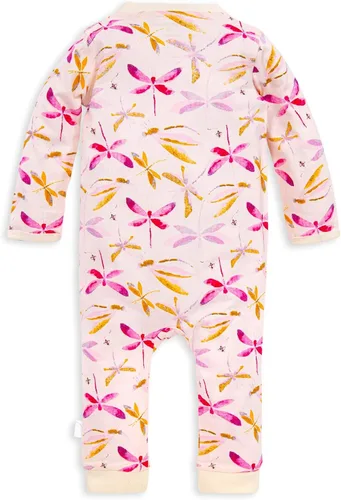Vista 2 de Burt's Bees Baby - Mameluco 100% algodón orgánico de una sola pieza para niñas bebés, enterizo de una sola pieza, 100 % algodn orgnico, cierre