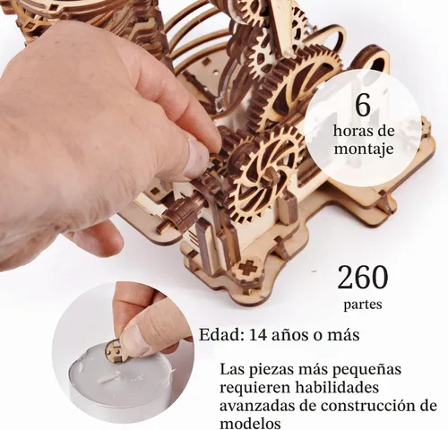 Vista 4 de iDventure Marble Run Dragon Kit de modelo de bricolaje, rompecabezas