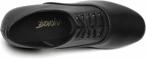Vista 5 de Men's Ballroom Dance Shoes Black Leather Sole Tango Salsa Latin Character Shoe