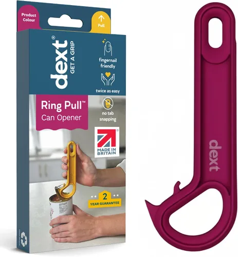 Vista 11 de Dext - Abrelatas de Anilla, Abrelatas de Latas Pop para Personas Mayores, Artritis y Parkinson, Fácil de Abrir, Mango Ergonómico con Agarre Cómodo.