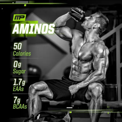 Vista 5 de MusclePharm Select Amino's Amino's EAA + BCAAs, polvo de aminoácidos esenciales después del entrenamiento, suplemento energético preentrenamiento
