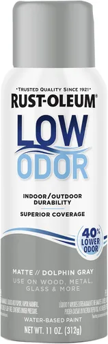 Vista 15 de Rust-Oleum - Pintura en aerosol prémium de bajo olor, gris ancla brillante Olor 40% menor que las pinturas en aerosol tradicionales, durabilidad