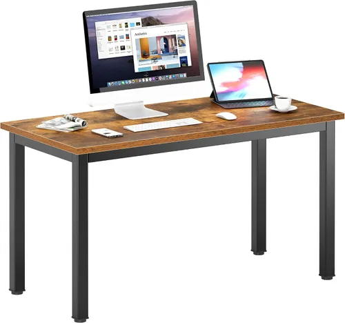 Vista 11 de DlandHome - Escritorio pequeño para computadora de 31.5 pulgadas para oficina en casa, color negro