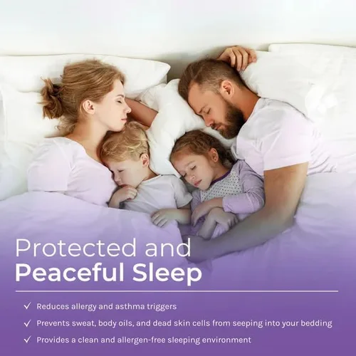 Vista 8 de Hygea Protectores de almohada contra los ácaros y alérgenos, tamaño King, juego de 2 - Fundas para almohada - Fundas con cremallera