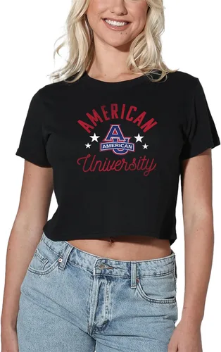 Vista 214 de Colección oficial de camisetas con diseño de mascota desgastada para mujer, color negro Grizzlies del estado de Adams