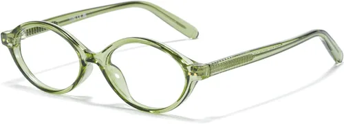 Vista 21 de TIJN Olisa Blue Light Blocking Glasses for Women Men,Retro Oval Frame Bluelight Eyeglasses for Gaming Computer Screen Use 01. Tortuga Whisky