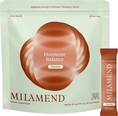 Vista 11 de Milamend Equilibrio Hormonal para Mujeres 40:1 Myo-Inositol D-Chiro Inositol Suplemento + CoQ10, ALA y Aminoácidos – Fertilidad, Apoyo Ovarico