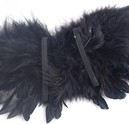 Vista 2 de Alas de plumas de ángel, ala de ángel vintage, accesorios de fotografía de plumas negras, accesorios de costura para bebés y niños (negro)