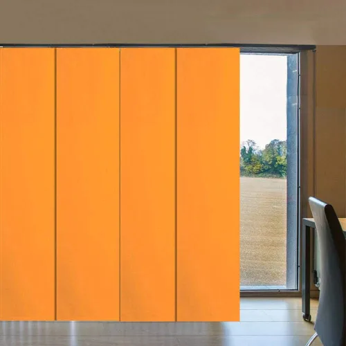 Vista 14 de LETAU - Persianas corredizas 100% opacas con riel, hechas verticalmente para ventanas grandes, puertas corredizas, espacios abiertos y divisores