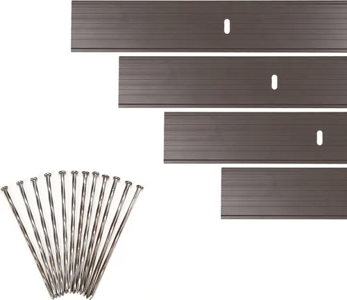 Vista 10 de Dreamscape YardEdge Kit de bordes de aluminio para paisajismo – 8 tiras, 6 pies cada una (48 pies en total), acabado de molino – Borde de paisajismo