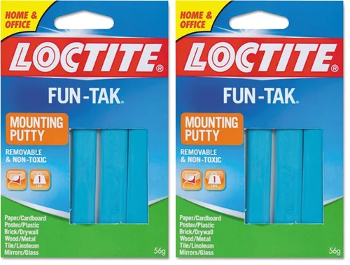Vista 10 de Loctite 1865809 Fun-Tak Pestañas de montaje, 2 onzas, azul (paquete de 12)