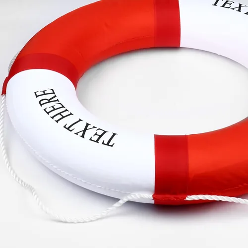 Vista 7 de Anillo de preservador de vida personalizado, decoración de casa con nombre personalizado, Plástico