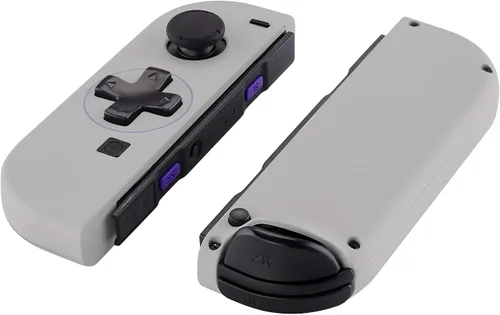 Vista 3 de eXtremeRate - Caja de controles manuales joycon con diseño (versión D-Pad), con juego entero de botones, carcasa de repuesto de bricolaje