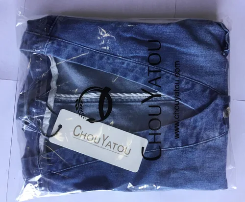 Vista 8 de chouyatou Chaleco de mezclilla rasgado con cuello en V y botones para mujer
