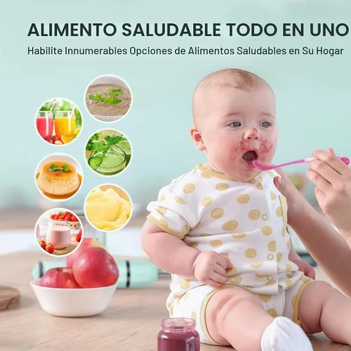 Vista 5 de ISILER - Batidora de mano de inmersión, 5 en 1, 500 W, multiusos, con picador de alimentos de 29.1 fl oz, recipiente de 21.1 fl oz, espumador
