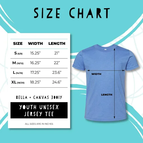 Vista 3 de Camiseta gráfica para niños, camiseta unisex para niños, camisas con refranes, azul Columbia o lavanda