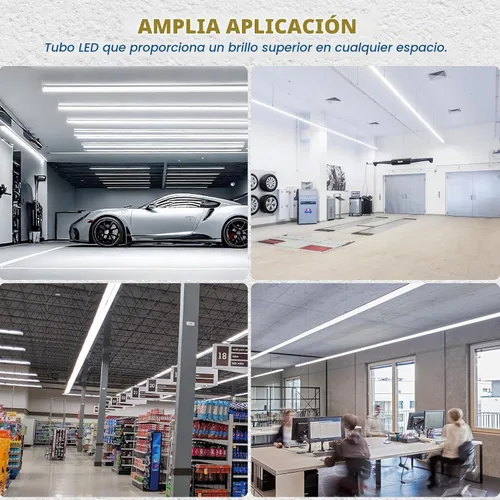 Vista 8 de JESLED Luz LED de tienda de 8 pies 100 W 15000LM ETL 10