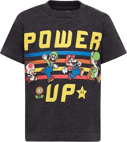 Vista 3 de SUPER MARIO Nintendo Boys - Paquete de 3 camisetas Luigi Bowser Yoshi Toad Donkey Kong