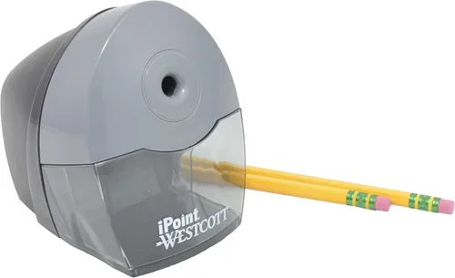 Vista 5 de Westcott Sacapuntas eléctrico compacto, diseño horizontal de un solo agujero