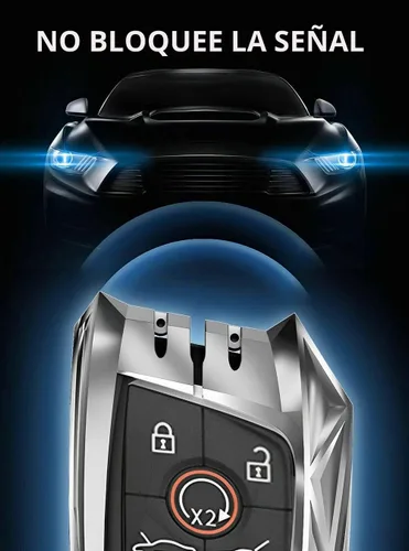 Vista 3 de para Corvette C8 Funda para Llavero Cubierta para Llavero Inteligente Soporte 2020 2021 2022 (JC8-Plata)
