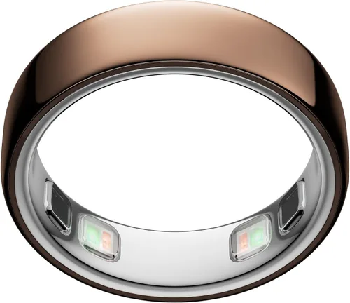 Vista 11 de Oura Ring 5 Smart Wearable - Plata - Talla 9 - Rastreador de actividad Plateado