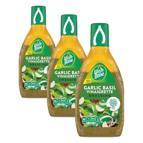 Vista 7 de Aderezo de vinagreta de mezcla de aceite de aguacate con hierbas de jardín Wish-Bone, 15 fl oz