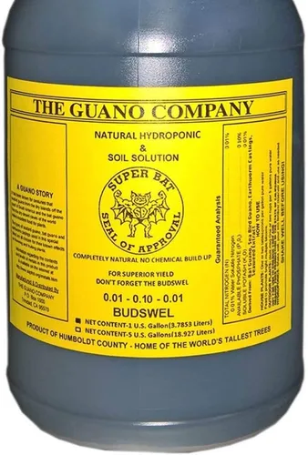 Vista 4 de Hydrofarm GUBS128C Super Bat Budswel Solución nutritiva líquida hidropónica orgánica para flores fuertes en suelo de jardín, flores y plantas, 1
