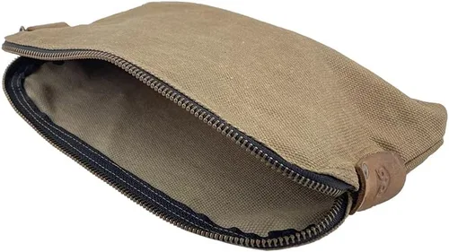 Vista 3 de Hide & Drink, Gran bolsa multiusos Dopp Kit Utilidad, lona encerada, hecha a mano, fatiga