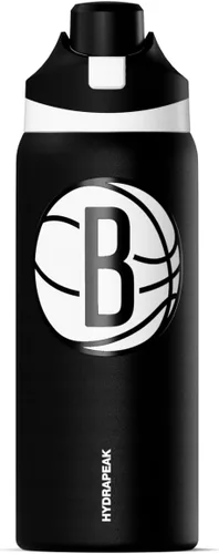 Vista 23 de Hydrapeak Botella de agua aislada de 32 onzas con licencia oficial de la NBA Atlanta Hawks Oasis con tapa y asa con botón de presión, botella