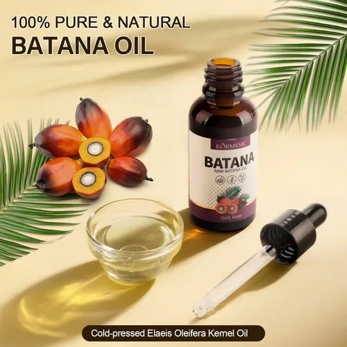 Vista 2 de Aceite de batana crudo para el crecimiento del cabello – Aceite de batana orgánico Dr. Sebi puro y natural prensado en frío para nutrir el cuero
