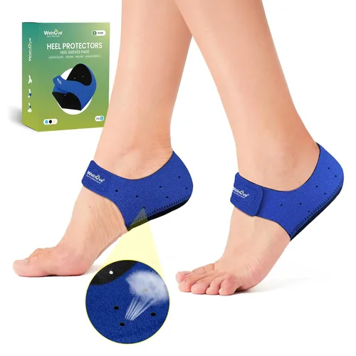 Vista 12 de Welnove - Protectores de talón para fascitis plantar, taloneras Welnove para mujeres y hombres, alivio del dolor, inserciones de talón