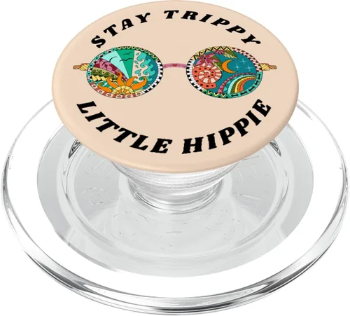 Vista 8 de Stay Trippy Little Hippie Funny Peace Love Hippy - Soporte para teléfonos y tabletas, Negro