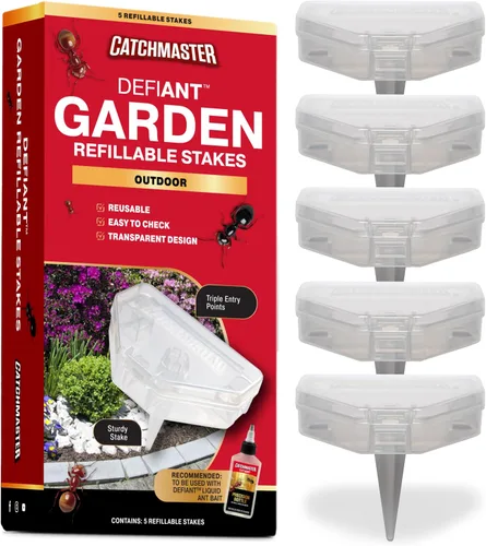Vista 11 de Catchmaster Defiant - Trampas para hormigas reutilizables extra largas para interiores (paquete de 8), cebo no incluido - Estaciones de cebo