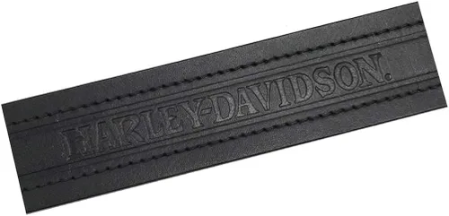 Vista 3 de Harley-Davidson Road Trip H-D - Cinturón de piel auténtica para hombre con hebilla de níquel antiguo