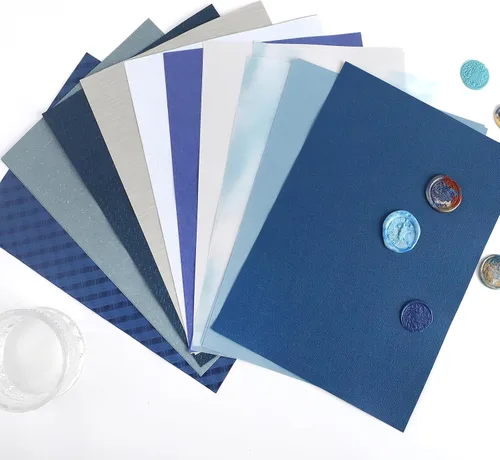 Vista 6 de 30 sheets Textured art Paper Assorted Set 5.8x8.3 Inch A5 mixed Special Craft Paper for Scrapbooking Junk Journaling Supplies dialy Plan gift Card