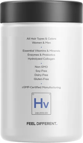 Vista 9 de Codeage Vitaminas para el cabello 10000 mcg de biotina, queratina, colágeno, vitamina A, B12, C, D3, E, zinc, inositol, apoyo para el cuidado