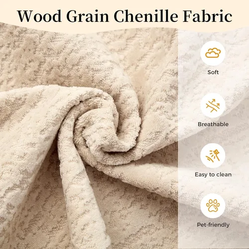 Vista 3 de Sofá modular curvado de 98.8 pulgadas con diván, sofá en forma de L, sofá deshuesado en forma de L para sala de estar, tela de felpilla de grano