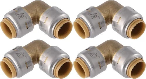 Vista 7 de SharkBite Max 1 x 1 pulgadas PTC Codo de 90 Grados, Accesorio de Plomería de Latón de Conexión a Presión, UR260A