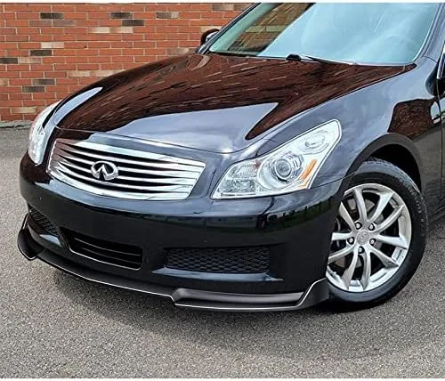 Vista 5 de EPARTS - Parasol de fibra de carbono real para parabrisas trasero, alerón compatible con Infiniti G35/G37 Sedan 2007-2009 solo (pintado negro)