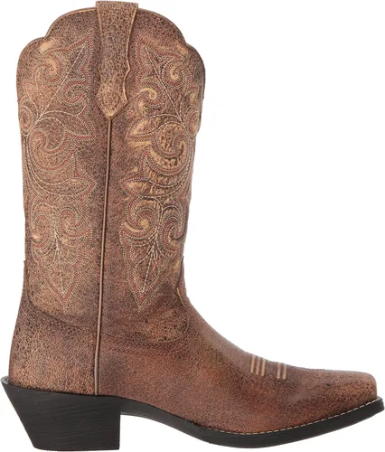 Vista 6 de Ariat Botas vaqueras de punta cuadrada redonda para mujer, Vintage Bomber, talla única