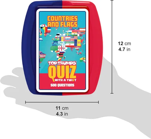 Vista 3 de Top Trumps Países y Banderas: Juegos de preguntas - Trivia - Juegos para niños para aprender - Excelentes juegos de viaje y juegos de viaje