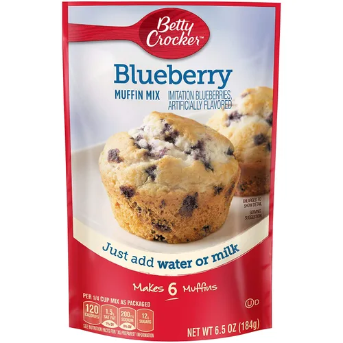 Vista 10 de Betty Crocker Mezcla de muffins de nuez de plátano, hecha con nueces, 6.4 oz.