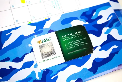 Vista 7 de BAZIC Products Carpeta de papel de camuflaje con 2 bolsillos, juego de 6 Camuflaje - 6 colores surtidos
