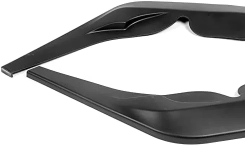Vista 4 de Kit de 3 bordes de parachoques delantero compatibles con Toyota Supra A90 2019-2026, alerón de protección divisor estilo STP, difusor de aire