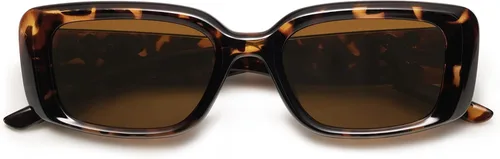 Vista 4 de Appassal Gafas de sol rectangulares de moda para mujer, marco cuadrado retro, Sunnies AP3641