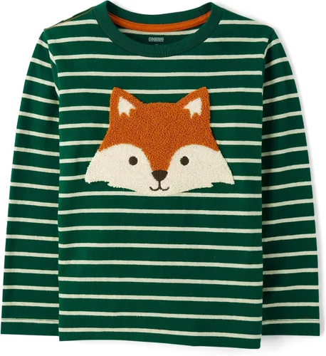 Vista 5 de Gymboree Camisetas de manga larga con gráficos bordados para niños y niños pequeños Cabaña de Navidad