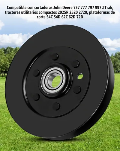 Vista 4 de Polea tensora apta para John Deere TCA17540 TCA14330 TCA14594 737 757 ZTrak