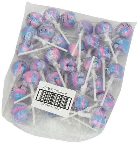 Vista 7 de Paletas gourmet originales, algodón de azúcar, 30 unidades, multicolor